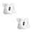 2Pcs Stiffened White Polyester Rope for Comedy and Party Trick Props 2