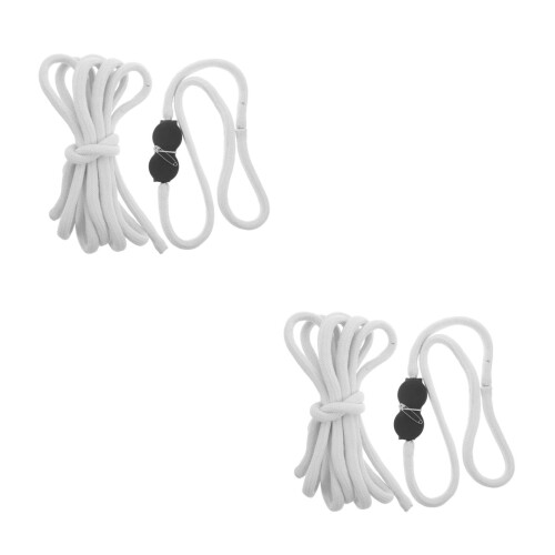 2Pcs Stiffened White Polyester Rope for Comedy and Party Trick Props 1