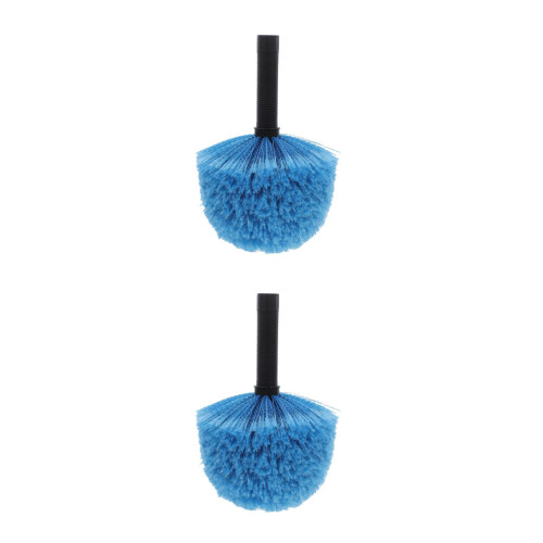 2Pcs Cobweb Duster Head Blue Nylon for Indoor Outdoor Cleaning 1