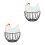 2Pcs Multi-Color Iron Egg Holder for Kitchen Farmhouse Style Storage 3