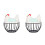 2Pcs Multi-Color Iron Egg Holder for Kitchen Farmhouse Style Storage 5