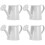 4Pcs Portable White Mini Iron Watering Cans for Plant Decoration 4