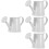 4Pcs Portable White Mini Iron Watering Cans for Plant Decoration 5