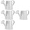 4Pcs Portable White Mini Iron Watering Cans for Plant Decoration 6