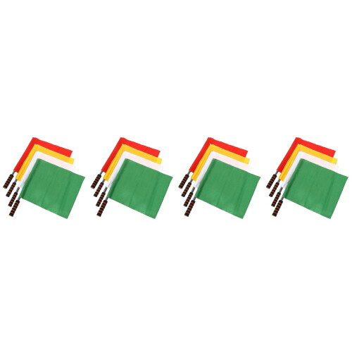 16Pcs Referee Flags Assorted Colors Lightweight Handheld Signal Flags 2