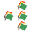 16Pcs Referee Flags Assorted Colors Lightweight Handheld Signal Flags 5