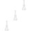 3Pcs Transparent Glass Pycnometer Bottles with Stopper for Lab Storage 4