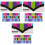 3 Ensembles Stickers Échelle Kalimba Plastique Multicolores 3