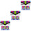 3 Ensembles Stickers Échelle Kalimba Plastique Multicolores 4