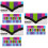 3 Ensembles Stickers Échelle Kalimba Plastique Multicolores 6