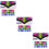 3 Ensembles Stickers Échelle Kalimba Plastique Multicolores 8