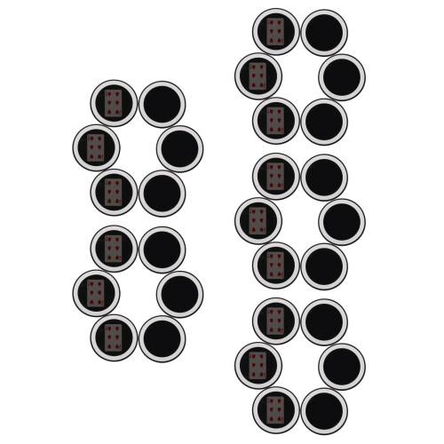 30Pcs Multi Plastic Magician Mirror Poker Card Trick Prop for Home Use 1