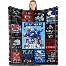Couverture de football 50 x 60 pouces pour garçons de 8 à 12 ans