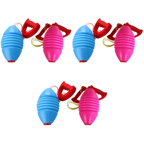 6Pcs Durable Elastic Pulling Balls Pink Fun Hand Fitness 1