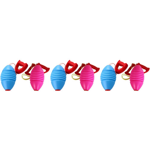 6Pcs Durable Elastic Pulling Balls Pink Fun Hand Fitness 2
