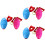 6Pcs Durable Elastic Pulling Balls Pink Fun Hand Fitness 5