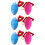 6Pcs Durable Elastic Pulling Balls Pink Fun Hand Fitness 7