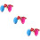 6Pcs Durable Elastic Pulling Balls Pink Fun Hand Fitness 8