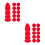 70Pièces Capsules De Scellement Rouge En Latex Pour Tubes De Mastic 3
