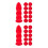 70Pièces Capsules De Scellement Rouge En Latex Pour Tubes De Mastic 4