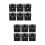 200Pièces Fixations D'angle Coins Noires Renforts Cabinet Robustes 7