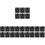 400Pièces Fixations D'angle Noires, Équerres Pour Étagères 2
