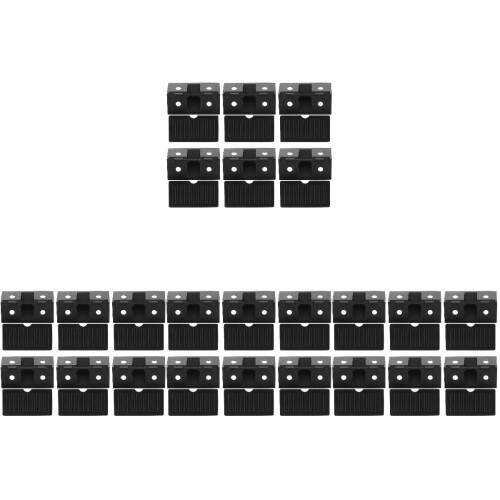 400Pièces Fixations D'angle Noires, Équerres Pour Étagères 1
