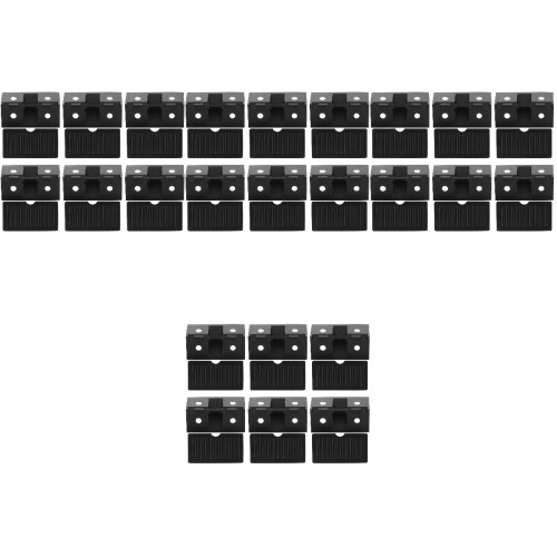 400Pièces Fixations D'angle Noires, Équerres Pour Étagères 2