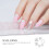 White Plastic Nail Charms Small Manicure Decorations for Nail Art 5