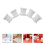 10Pcs Resin Roman Column Candlesticks White Mini Pillars for Decor 6