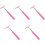 5Pcs Lightweight Pink Car Rearview Mirror Cleaner Window Squeegee Tool 2