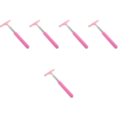 5Pcs Lightweight Pink Car Rearview Mirror Cleaner Window Squeegee Tool 2