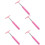 5Pcs Lightweight Pink Car Rearview Mirror Cleaner Window Squeegee Tool 5