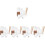 5Sets White Silicone Candle Moulds Set with Wicks and Holders for DIY 4