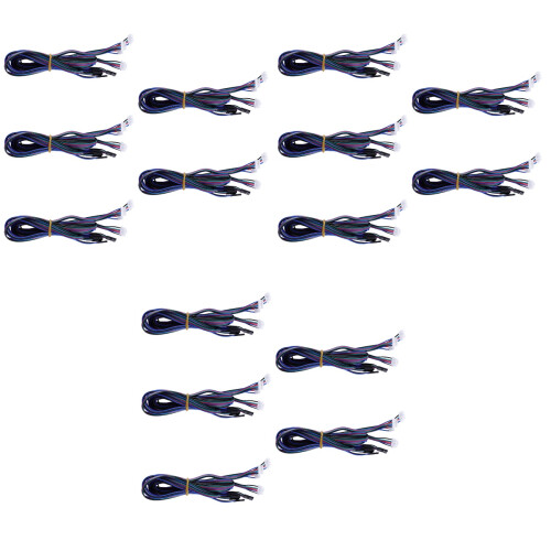 15Pcs Stepper Motor Extension Line Cable for 3D Printer Black White 1