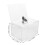 Clear Acrylic Ballot Box with Lock for Donation and Voting Use 2