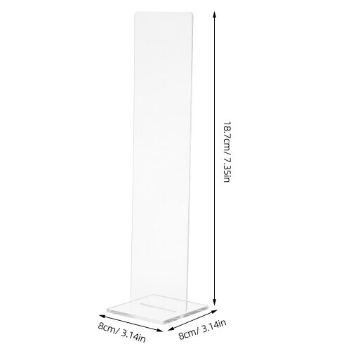 2Pcs Portable Acrylic Note Card Stands, Sleek Design for Home Office 1
