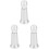 3Pcs Silver Coffee Stirrer Needle Espresso Coffee Powder Tool Set 2