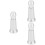 3Pcs Silver Coffee Stirrer Needle Espresso Coffee Powder Tool Set 5