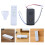 1Set Deckenventilator Fernbedienung Set ABS Mit Timer Und 6 6