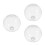 3Pcs Clear Glass Ceiling Fan Light Covers Elegant Lamp Shades 2