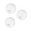 3Pcs Clear Glass Ceiling Fan Light Covers Elegant Lamp Shades 3