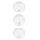 3Pcs Clear Glass Ceiling Fan Light Covers Elegant Lamp Shades 4