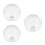 3Pcs Clear Glass Ceiling Fan Light Covers Elegant Lamp Shades 7