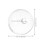 3Pcs Clear Glass Ceiling Fan Light Covers Elegant Lamp Shades 8