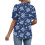 Women's  Short Sleeve Button-Down V-Neck Shirts rSets -Multi S 7