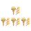 16Pièces Vis De Remplacement En Laiton Pour Saxophone Ténor 6