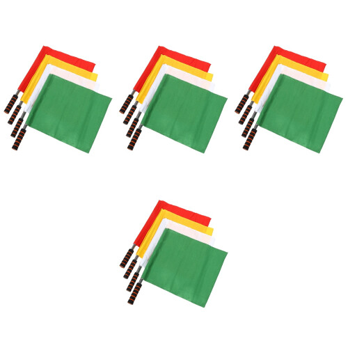 16Pièces Drapeaux Colorés Pour Arbitre Usage Extérieur 1