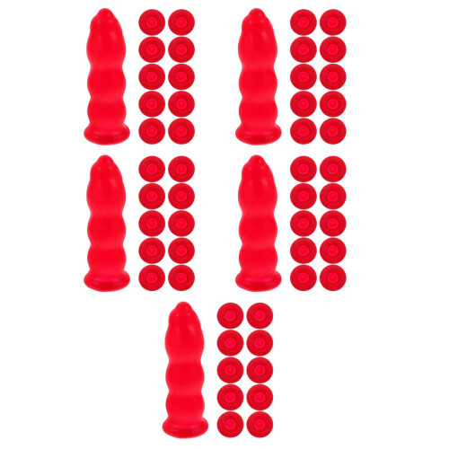 175Pièces Caps De Scellement Pour Tubes De Mastic Rouge Lavable Latex 1