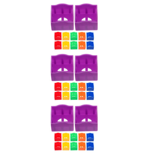 36Pièces Clip Porte-Craie Multi Couleur Pour Billard 1